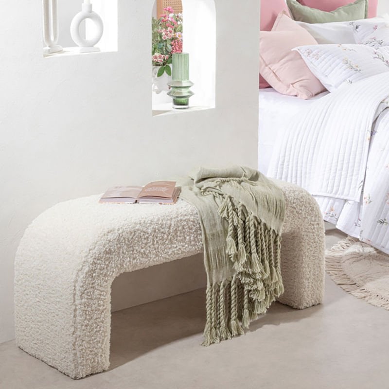 Folk Maxi Bench / Peluş Kumaş / 36x110 cm