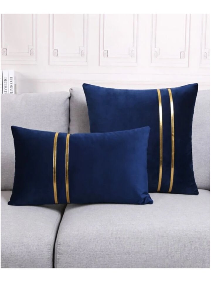 Goldy Kırlent Kılıfı / Altın Sarı Detaylı (1 Adet)