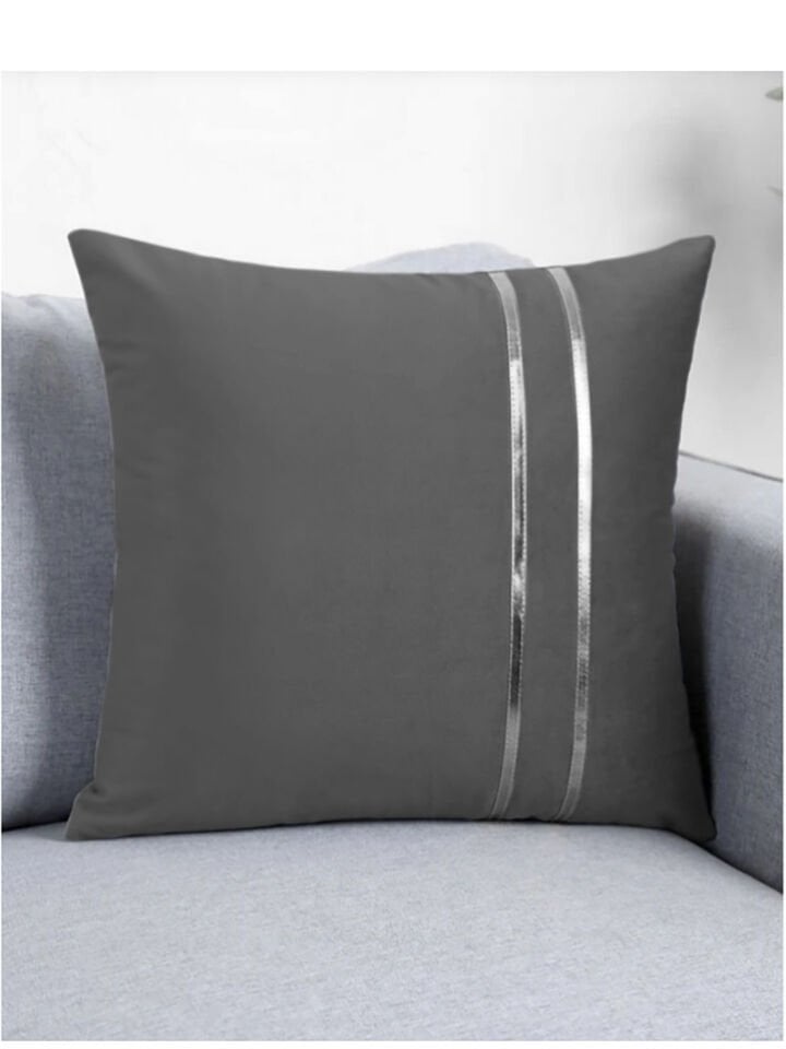 Silver Kırlent Kılıfı / Gümüş Detaylı (1 Adet)